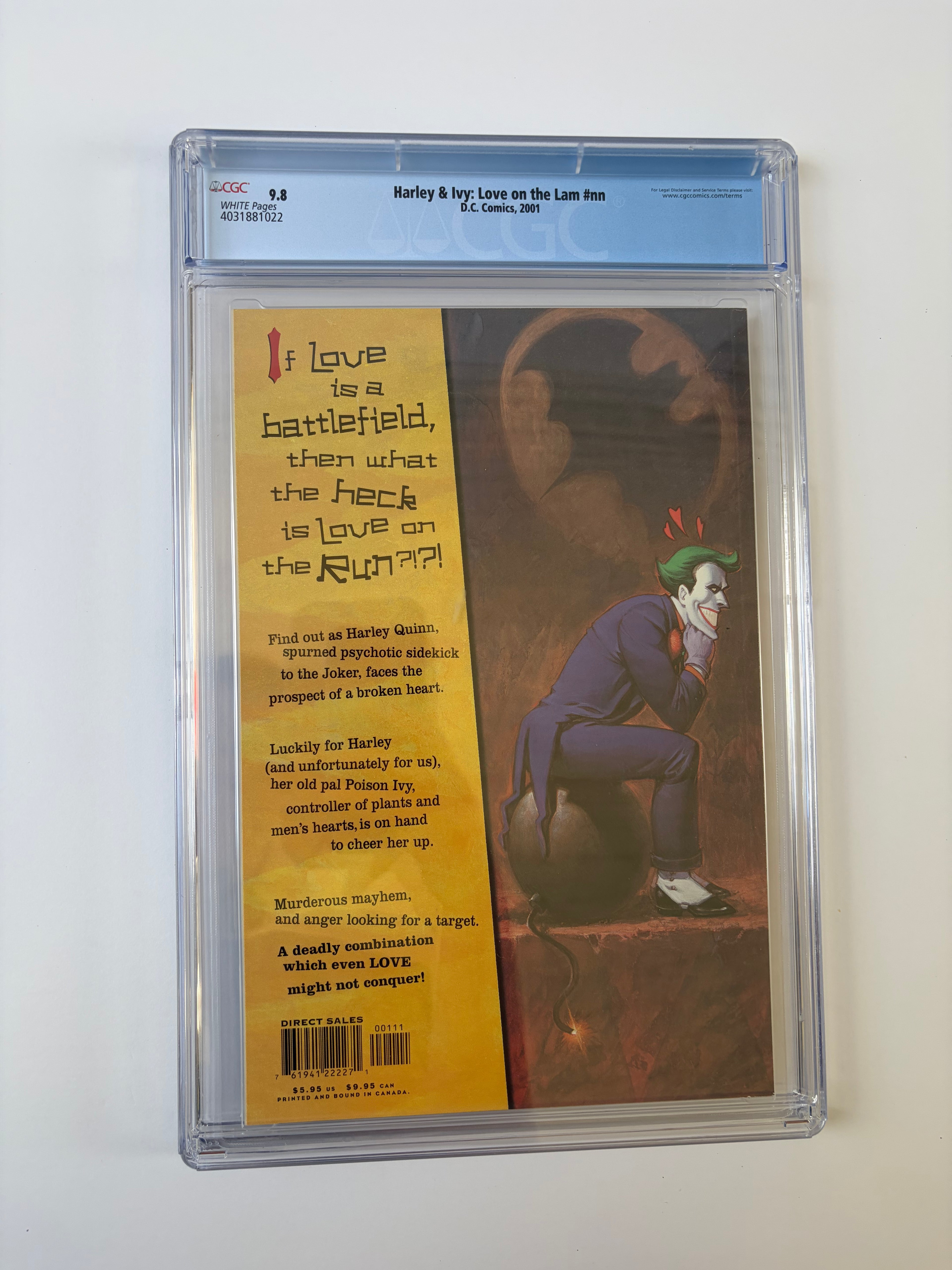 Harley & Ivy: Love on the Lam CGC 9.8 DC Comics 2001
