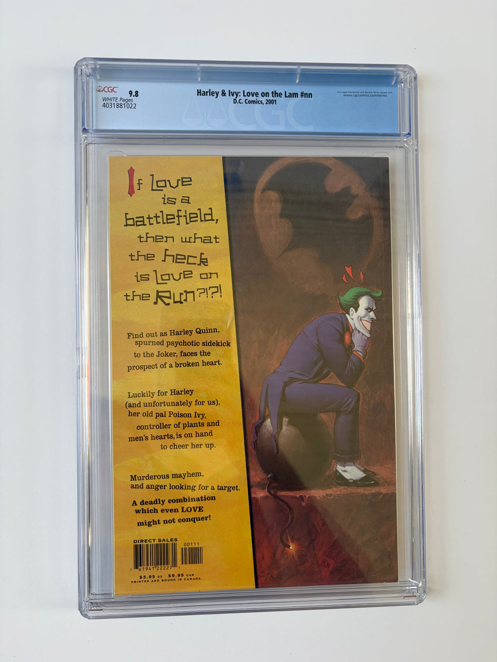 Harley & Ivy: Love on the Lam CGC 9.8 DC Comics 2001