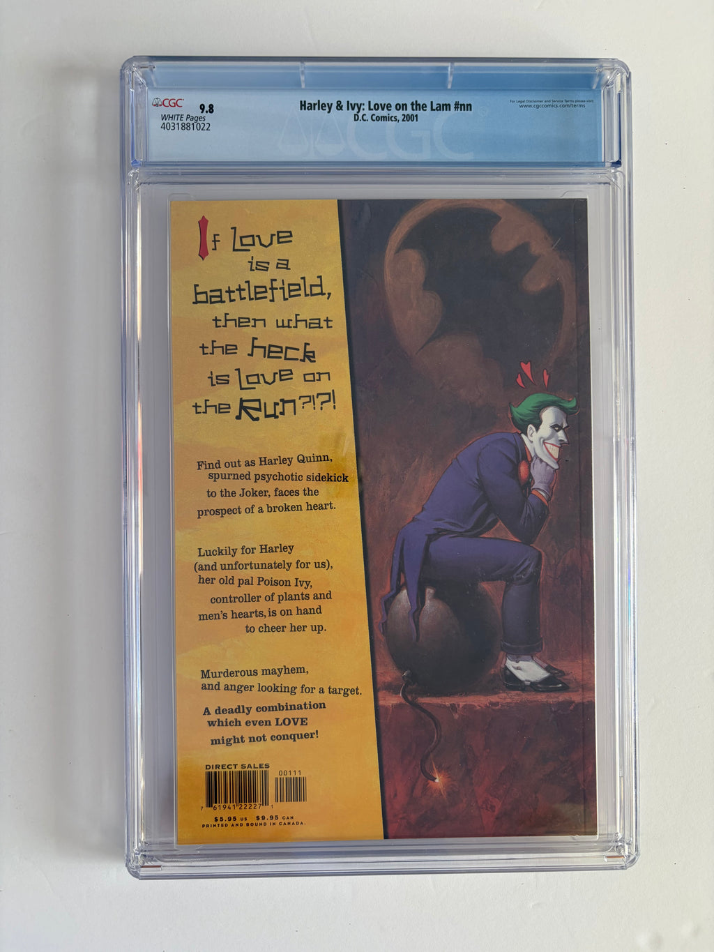Harley & Ivy: Love on the Lam CGC 9.8 DC Comics 2001
