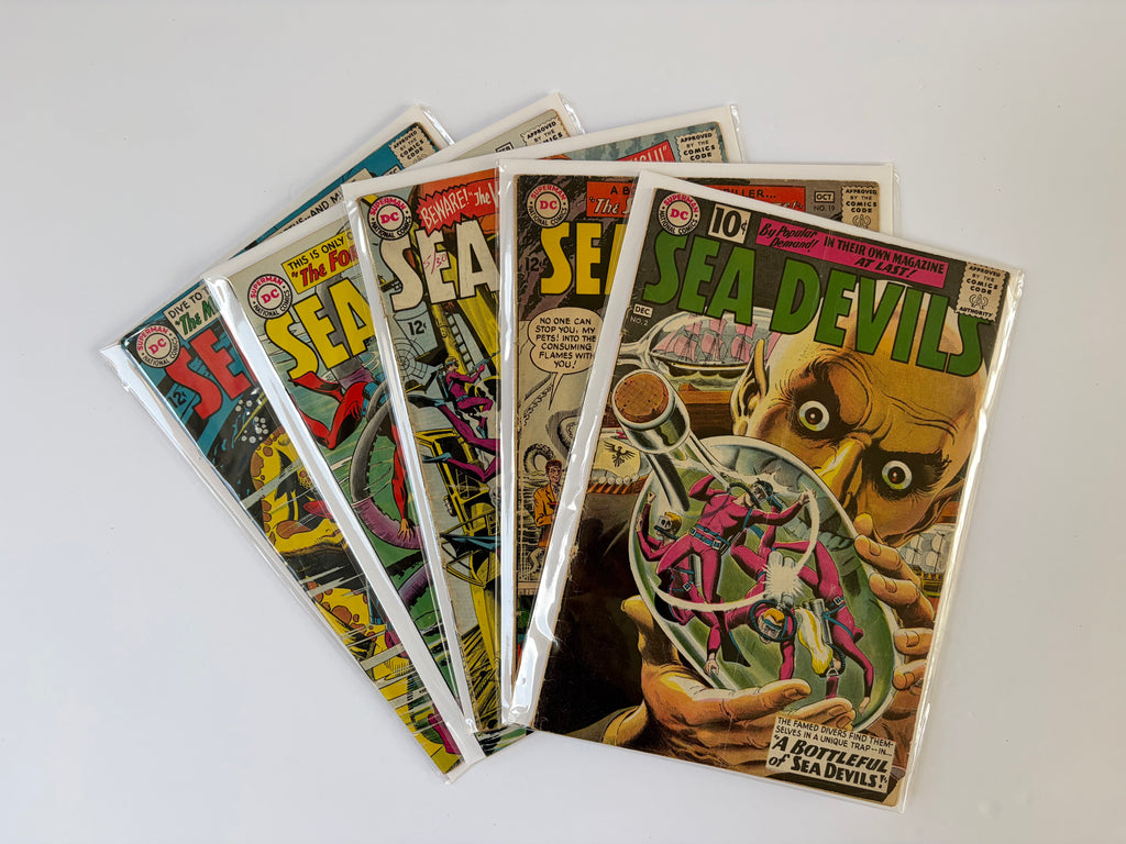 DC Comics Sea Devils Lot | 5 Books | Silver Age