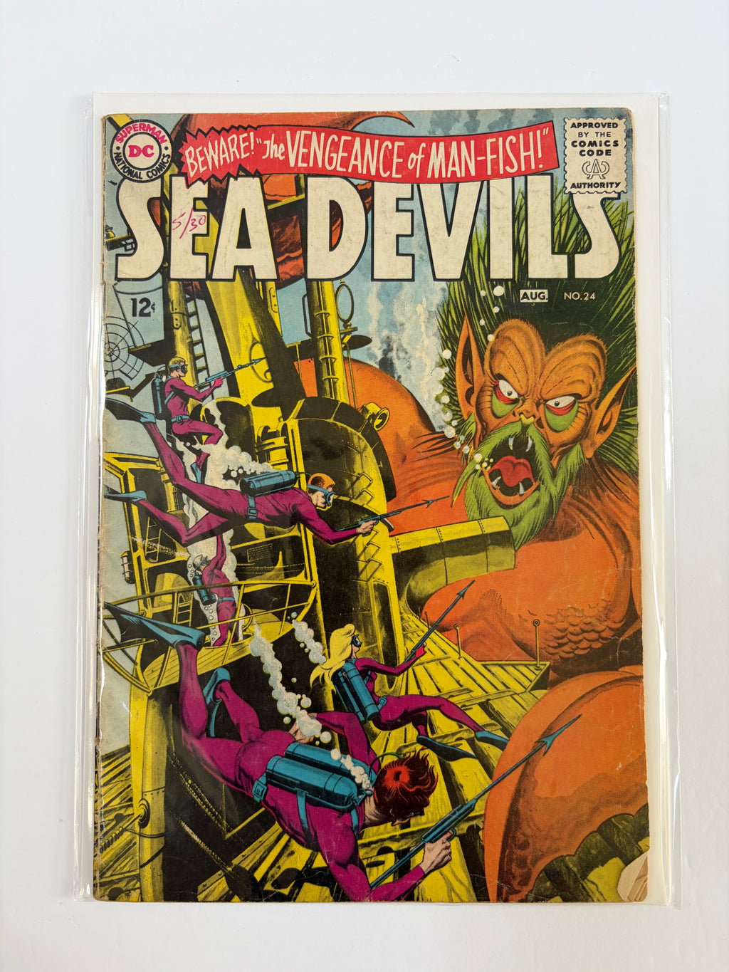 DC Comics Sea Devils Lot | 5 Books | Silver Age