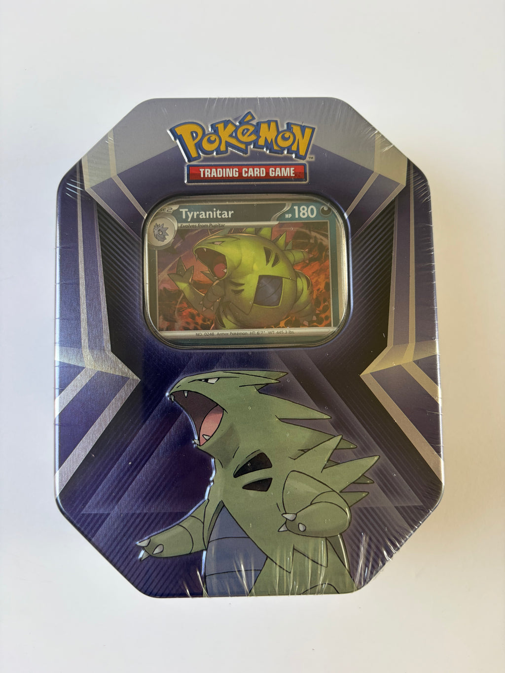 Pokemon TCG Tyranitar Tin Sealed