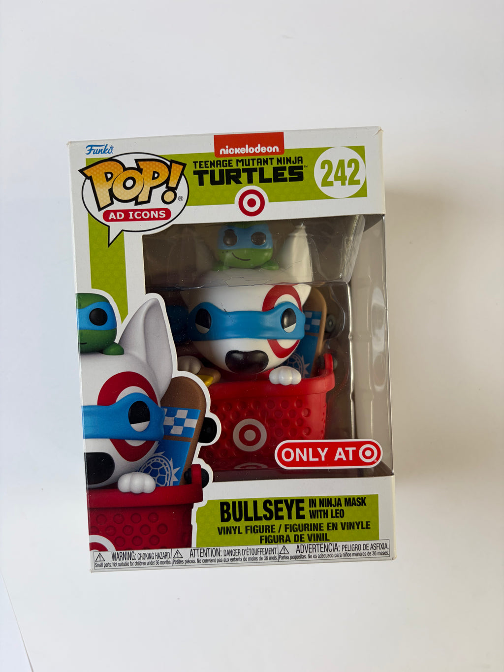 Funko Pop Ad Icons TMNT x Target Bullseye in Ninja Mask with Leo #242