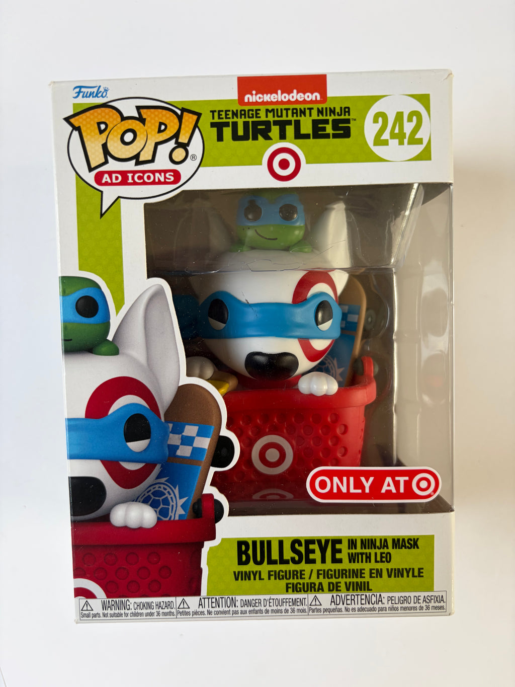 Funko Pop Ad Icons TMNT x Target Bullseye in Ninja Mask with Leo #242