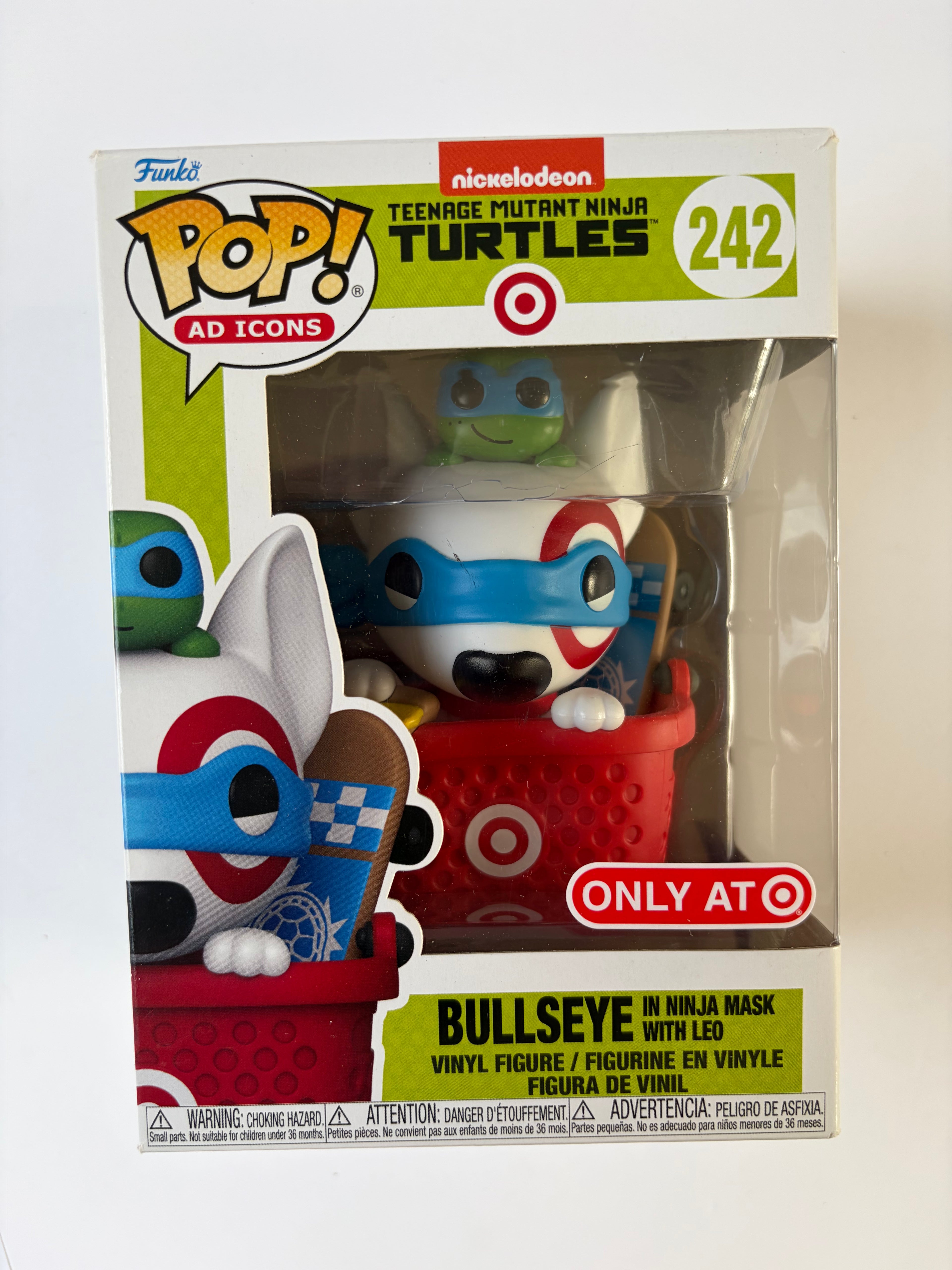 Funko Pop Ad Icons TMNT x Target Bullseye in Ninja Mask with Leo #242