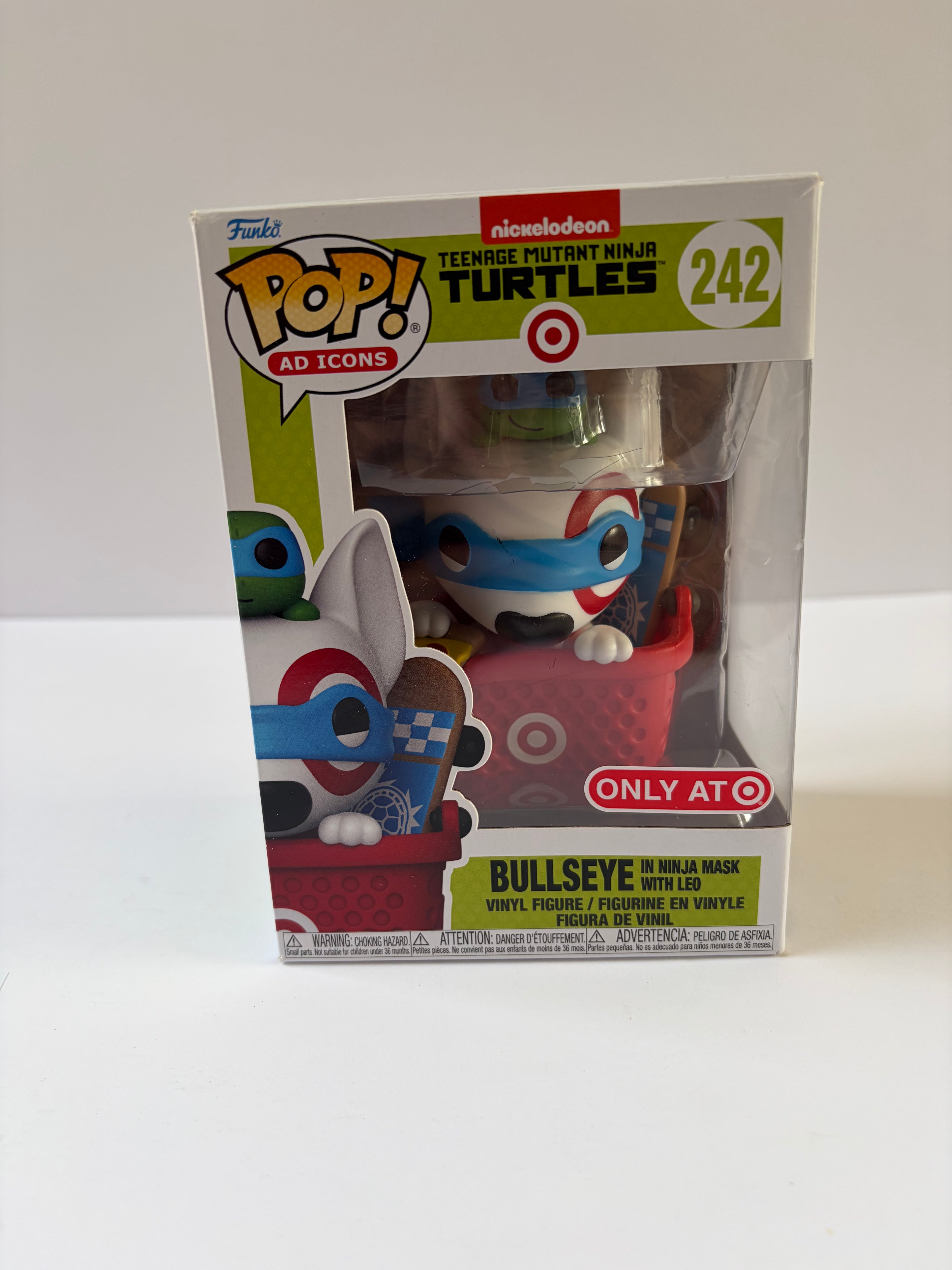 Funko Pop Ad Icons TMNT x Target Bullseye in Ninja Mask with Leo #242