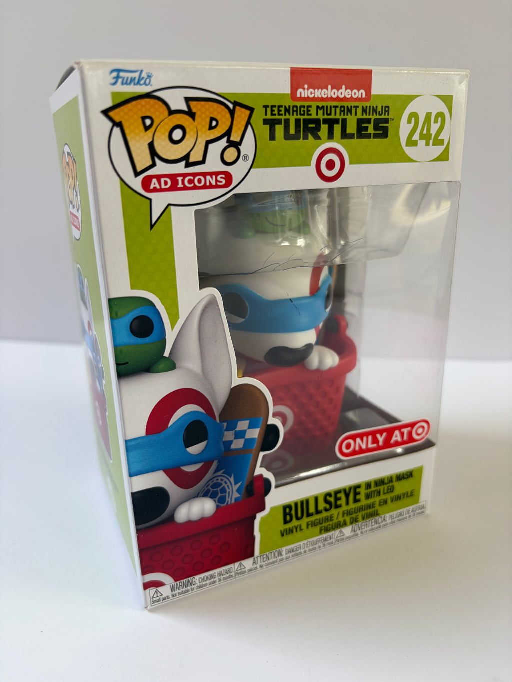 Funko Pop Ad Icons TMNT x Target Bullseye in Ninja Mask with Leo #242